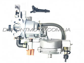 Карбюратор мотоблока 168F ,170F (6,5/7Hp) з газовим редуктором (пропан-бутан) (важільний) з перемикачем LIBA