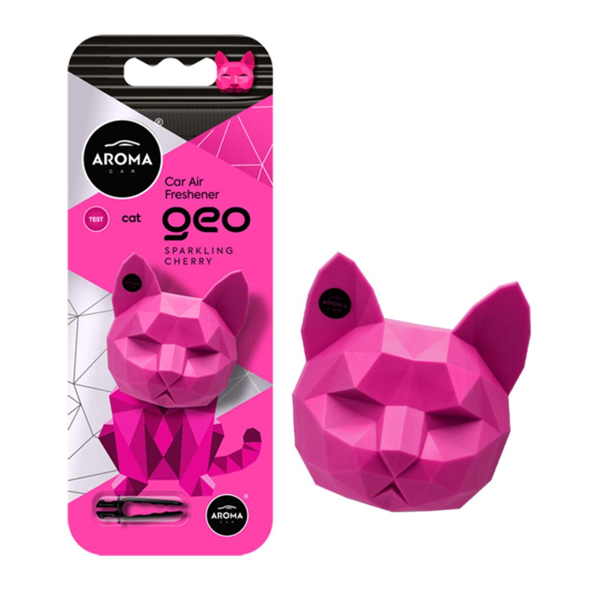 Ароматизатор Aroma Car Geo Cat - Magenta Sparkling Cherry сухий, фото 1