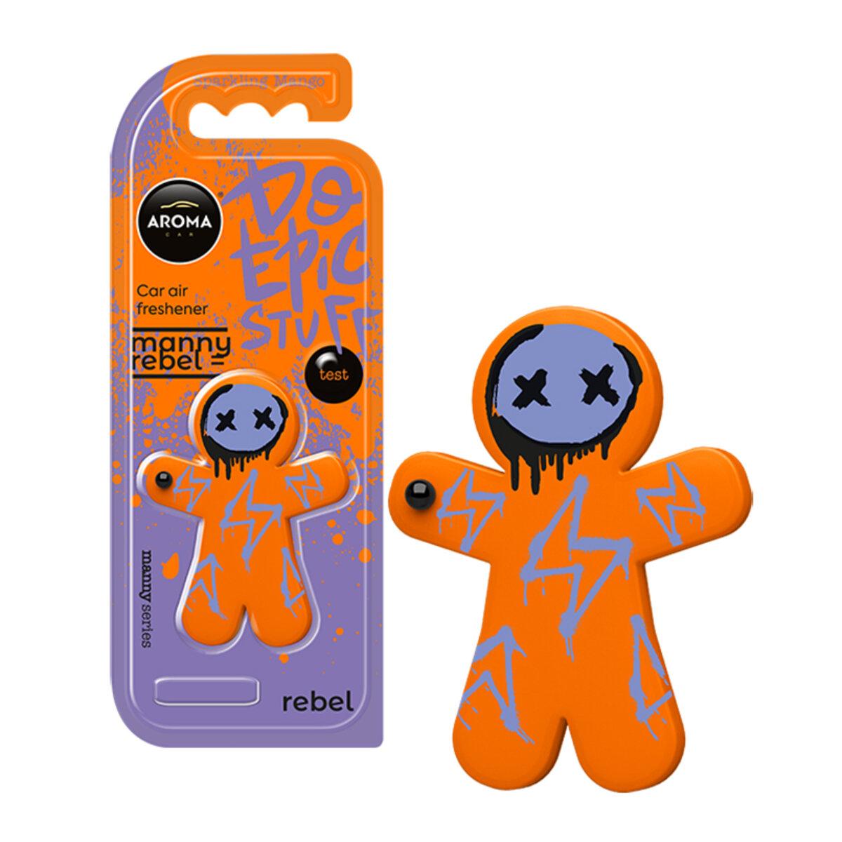 Ароматизатор Aroma Car Manny Rebel - Sparkling Mango сухий, фото 1