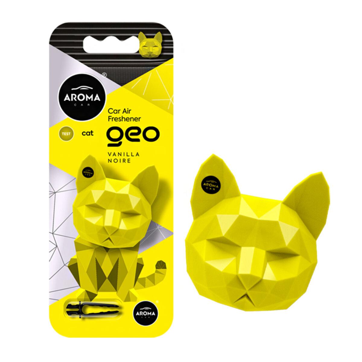 Ароматизатор Aroma Car Geo Cat - Yellow Vanilla Noire сухий, фото 1