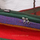 Туристичний гамак з москітною сіткою до 150 кг, 240×150 см, A001, Різнокольоровий / Гамак-спальний мішок, фото 4
