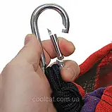 Туристичний гамак з москітною сіткою до 150 кг, 240×150 см, A001, Різнокольоровий / Гамак-спальний мішок, фото 6
