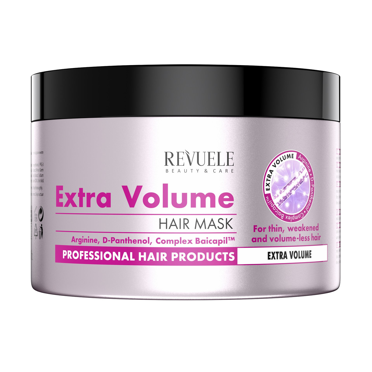 Маска для тонкого та ослабленого волосся Revuele Extra Volume Professional Hair Mask 500 мл