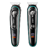 Бездротова машинка для стрижки волосся + 4 насадки, VGR V-075 / Професійна машинка тример для стрижки, фото 3