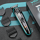 Бездротова машинка для стрижки волосся + 4 насадки, VGR V-075 / Професійна машинка тример для стрижки, фото 5