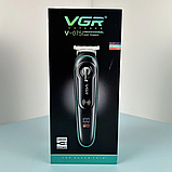 Бездротова машинка для стрижки волосся + 4 насадки, VGR V-075 / Професійна машинка тример для стрижки, фото 10