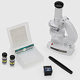 Дитячий мікроскоп (збільшення 100х, 200х, 450х) / Мікроскоп для дітей / Набір для дослідів, фото 8