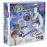 Дитячий мікроскоп (збільшення 100х, 200х, 450х) / Мікроскоп для дітей / Набір для дослідів, фото 10