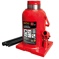 EHA Домкрат гідравлічний 50т GTM TH95004 пляшковий одноштоковий : висота підйому 450 мм, вантажопідйомність 50 т