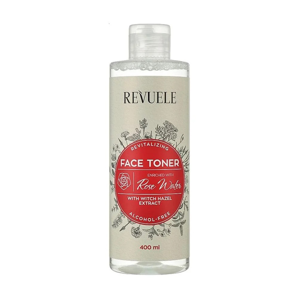Відновлюючий тонік для обличчя з рожевою водою Revuele Revitalizing Face Toner With Rose Water 400 мл