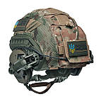 Шолом тактичний Fast TEAM WENDY Helmet NIJ IIIA + Навушники Walkers Razor Slim з чебурашкою + кавер, фото 8