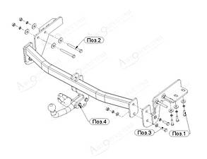 Фаркоп Mitsubishi Outlander (2012-2020) (Фаркоп Мітсубісі Аутлендер) Автопристрій