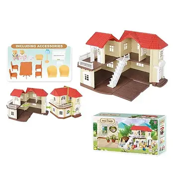 Ігровий набір Будиночок Сільваніан Феміліс (2 поверхи, 2 флоксових героя, меблі, світло, в коробці) 012-01