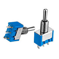 Тумблер MTS-103-E1 (ON-OFF-ON), 3pin, 3A 250VAC, плоский