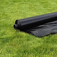 Плівка поліетиленова Вторичка Союз Чорна 100 мкр 1500 мм рукав 3м х 100м Спітна плівка для будівництва