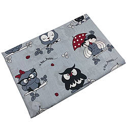 Підодіяльник дитячий 110х140 в асортименті "Сірі сови"