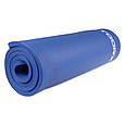 Килимок спортивний Toorx Fitness 172х61х1,2 см для йоги та фітнесу Blue (MAT-172), фото 3