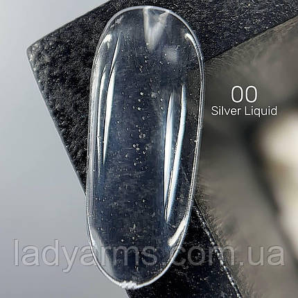 Silver Liquid 00 Clear (30гр.) Lady Arms рідкий гель HEMA&TPO FREE, фото 1