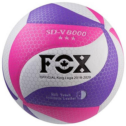 М'яч волейбольний фіолетово-рожевий FOX SD-V8000, фото 1