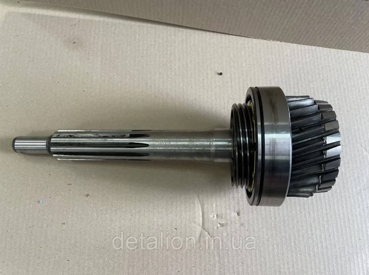 Вал первинний КПП-14 КамАЗ (без роздільника) у зборі з підшипником і втулкою 14.1701025, фото 1