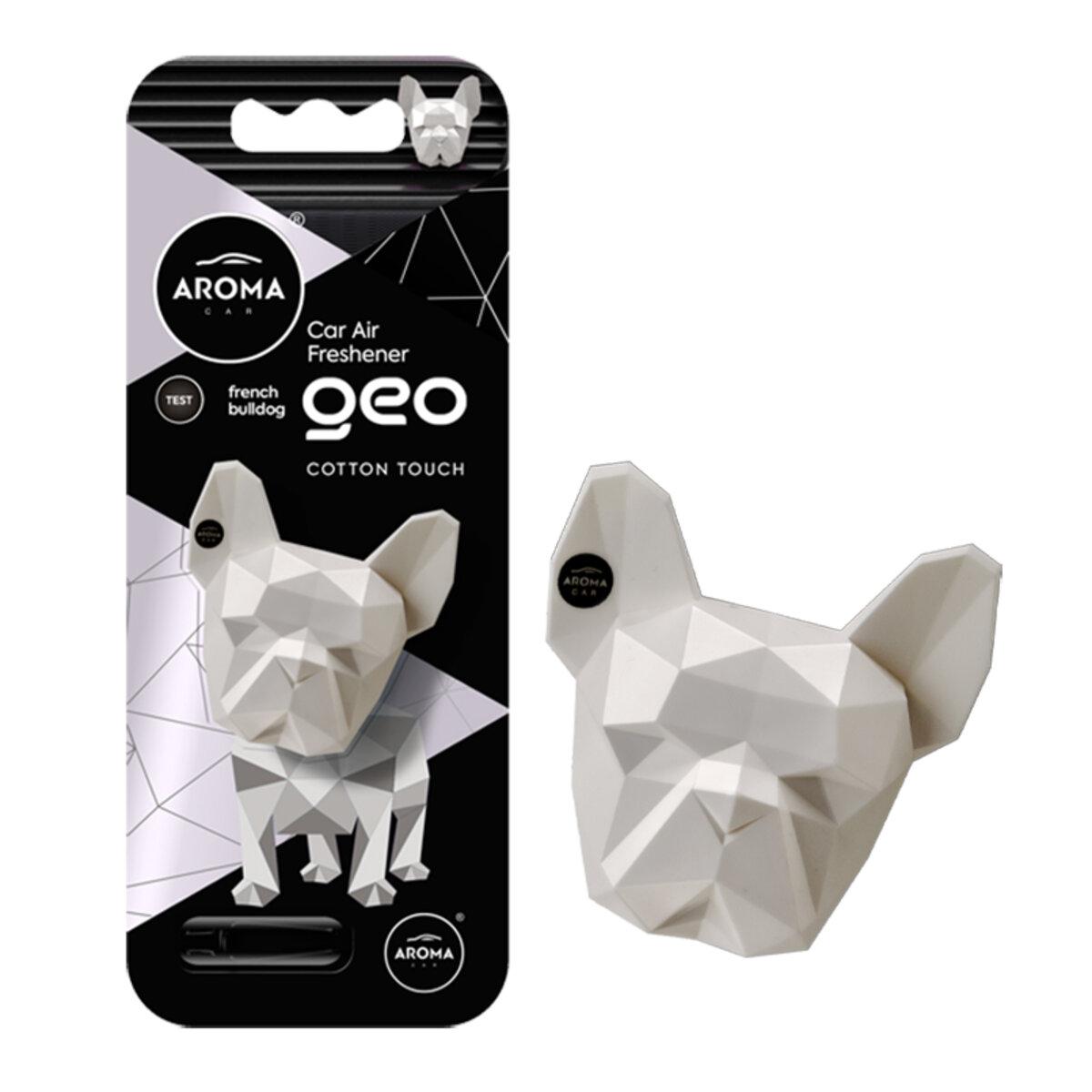 Ароматизатор Aroma Car Geo Dog - White Cotton Touch сухий (12053)