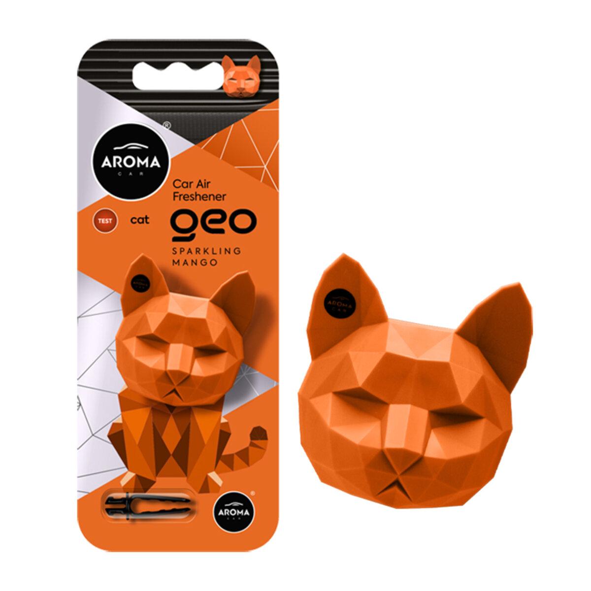 Ароматизатор Aroma Car Geo Cat - Orange Sparkling Mango сухий (12059)