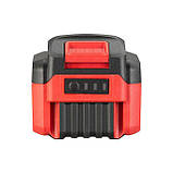 Акумулятор 20 В, літій-іон, 6.0 Ач, індикатор рівня заряду INTERTOOL WT-0342, фото 3