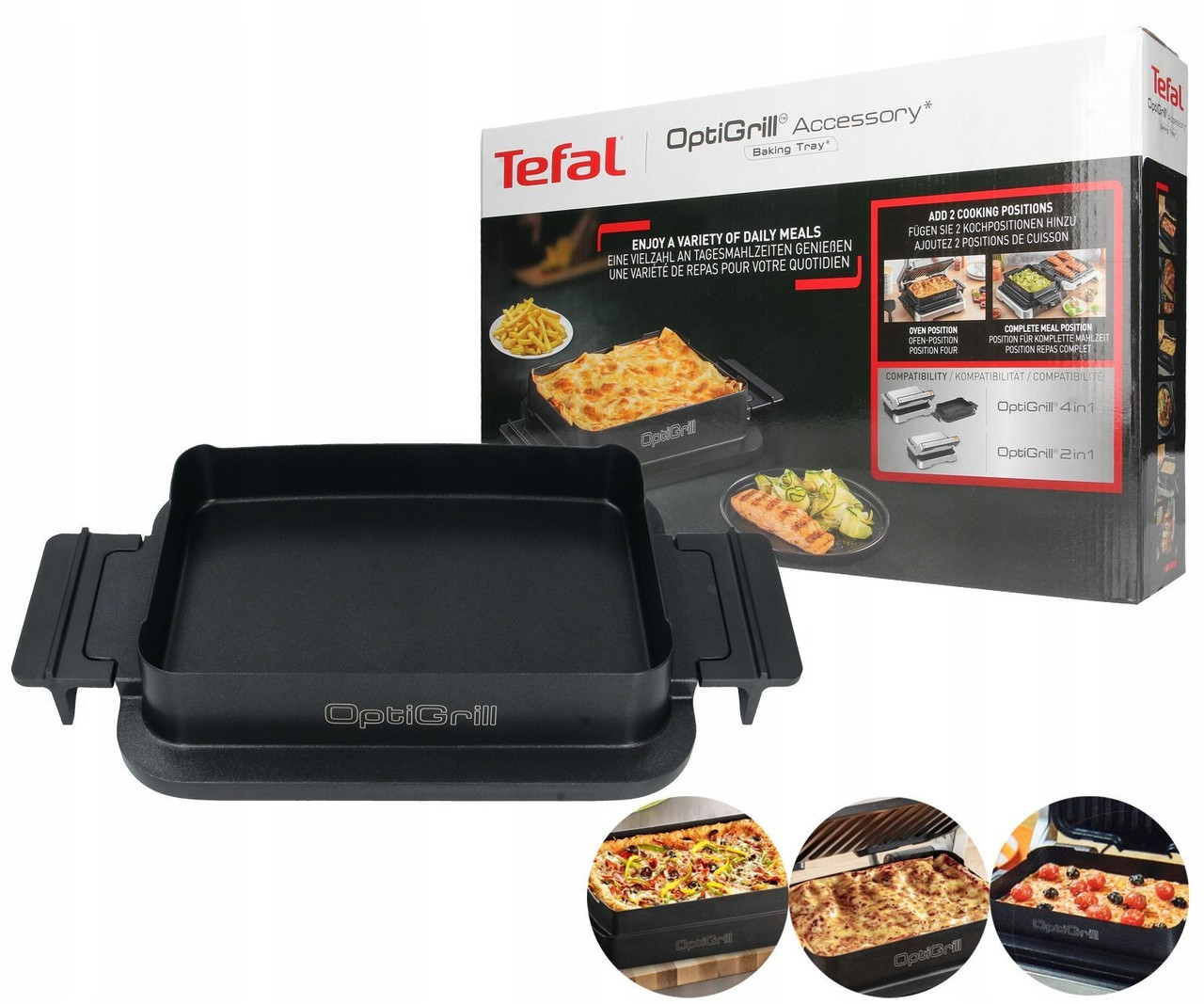 Форма для випікання TEFAL OPTIGRILL 4IN1 INOX GC772D30 (XA732810) SERIE G06-M, фото 1