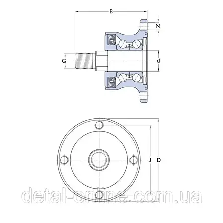 BAA 0006 Підшипник NTE (Словаччина), фото 2