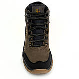 Черевики чоловічі на шерсті з шнурівкою коричневі Міда 140529(423ш) розмір 40, фото 3