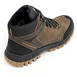 Черевики чоловічі на шерсті з шнурівкою коричневі Міда 140529(423ш) розмір 40, фото 7