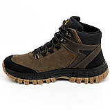 Черевики чоловічі на шерсті з шнурівкою коричневі Міда 140529(423ш) розмір 40, фото 2