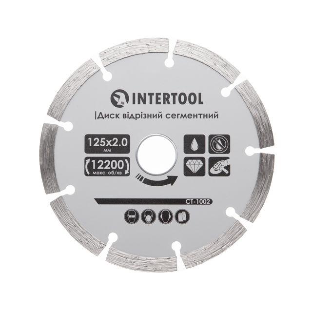 Диск відрізний сегментний алмазний, 125мм, 16-18% INTERTOOL CT-1002, фото 1