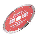 Диск відрізний сегментний алмазний, 125мм, 22-24% INTERTOOL CT-1007, фото 3
