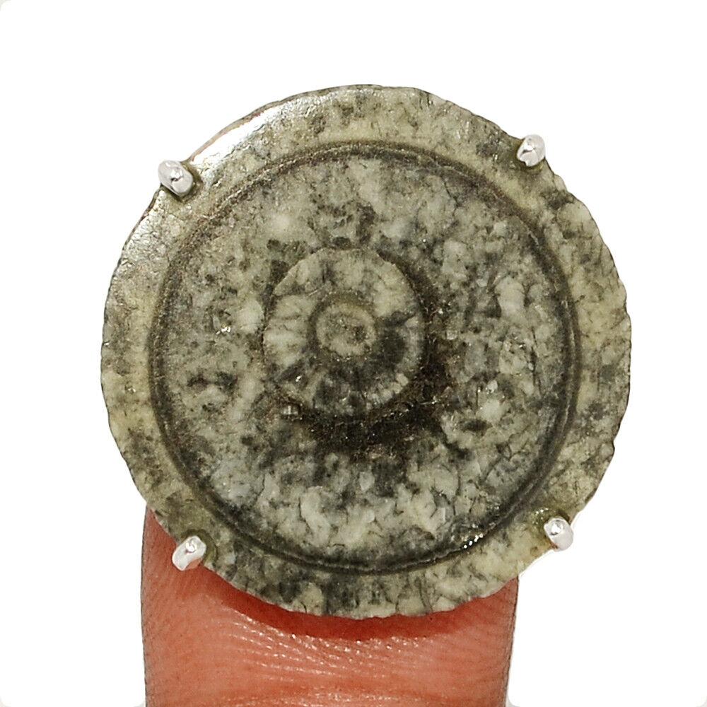 Корал роговий чорний срібна каблучка, 2483КК