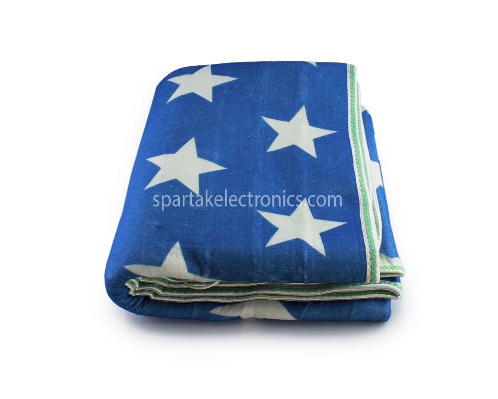 Електропростирадло із сумкою electric blanket150*170 зірка на синьому тлі (18)