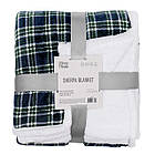 Плед Ardesto Sherpa 160х200см клітинка, зелений (ART0202SH)