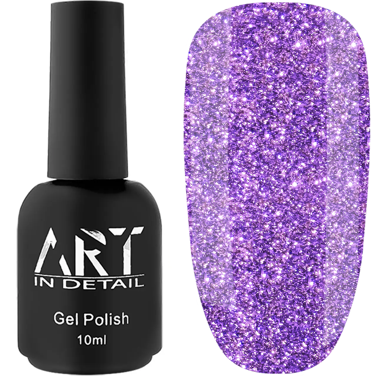 Світловідбиваюча база ART IN DETAIL Flash Base №FB031, 10 мл фіолетова