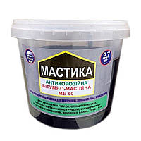 Мастика бітумно-масляна морозостійка МБ-60 універсальна, Строй Дом, 2,7 кг