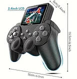 Міні ігрова приставка Gamepad S10 портативна ретро консоль у вигляді геймпада на 520 ігор екран 2.4», фото 9