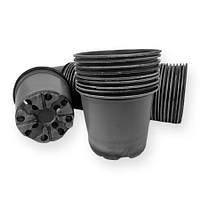 Стакан круглий під розсаду розмір (Ø 100 h 82) об'єм 400 мл з отворами 100 шт/уп.