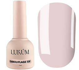 Топ для гель лаку (бежево-коричневий) Lukum Top Camouflage Pastel Brown 10 мл