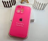 Чохол Silicone Case для iPhone 16 Pro рожевий БАРБІ, чохол силіконовий на АйФОН 16 ПРО Shiny Pink (7 колір), фото 2