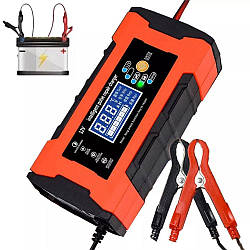 Зарядний пристрій для акумуляторів на 12V/10A з дисплеєм / Універсальна зарядка акумулятора авто