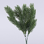 Декоративна новорічна гілка хвої зелена 30 см DZ