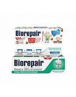 Комплект Biorepair дитяча зубна паста Веселе мишеня Полуниця 50 мл + зубна паста Абсолютний захист та відновлення 75 мл