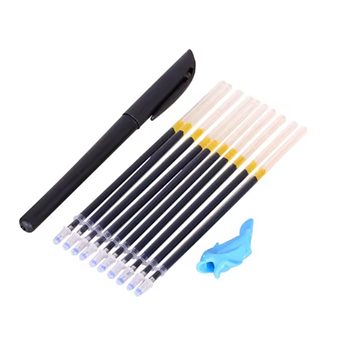 Шарикова ручка з зникаючими чорнилами Magic 0.5 мм, 10 синіх змінних паст (KG-12427)