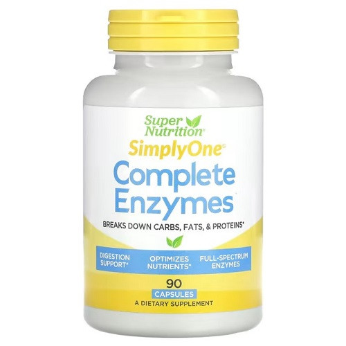 Травні ферменти Super Nutrition SimplyOne Complete Enzymes (90 капсул.), фото 1