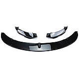 Накладка переднього бамперу BMW F32 F33 F36 M Performance чорний глянець (губа, спліттер), фото 2