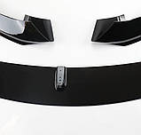 Накладка переднього бамперу BMW F32 F33 F36 M Performance чорний глянець (губа, спліттер), фото 3